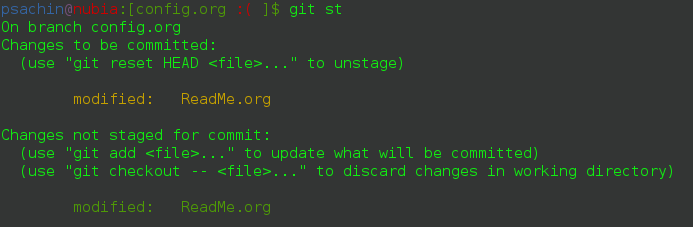 Git status