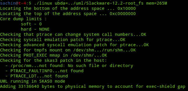 UML: Boot with rootfs